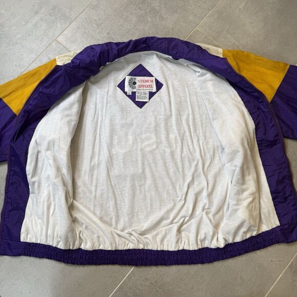 Vintage LSU Stadium Apparel Tracksuit Youth XL or Women’s M Purple Gold - Picture 8 of 13